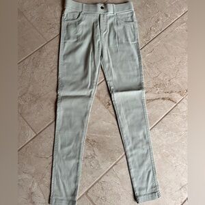 Amaryllis small khaki jeggings leggings small front & back pockets skinny jeans